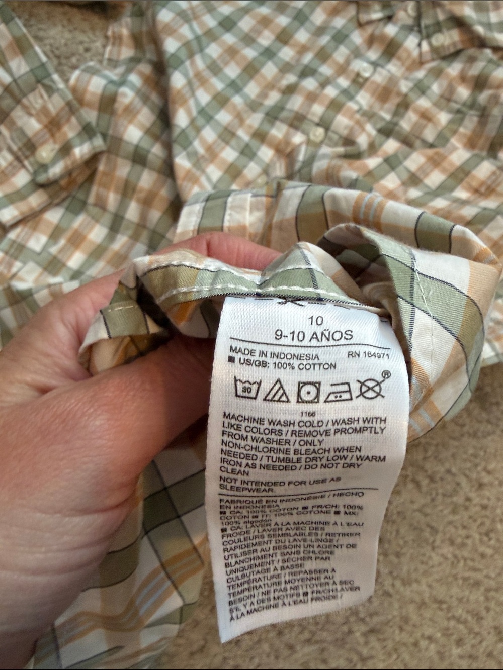 NWT Janie & Jack Plaid Shirt, 10 - Picture 6 of 7